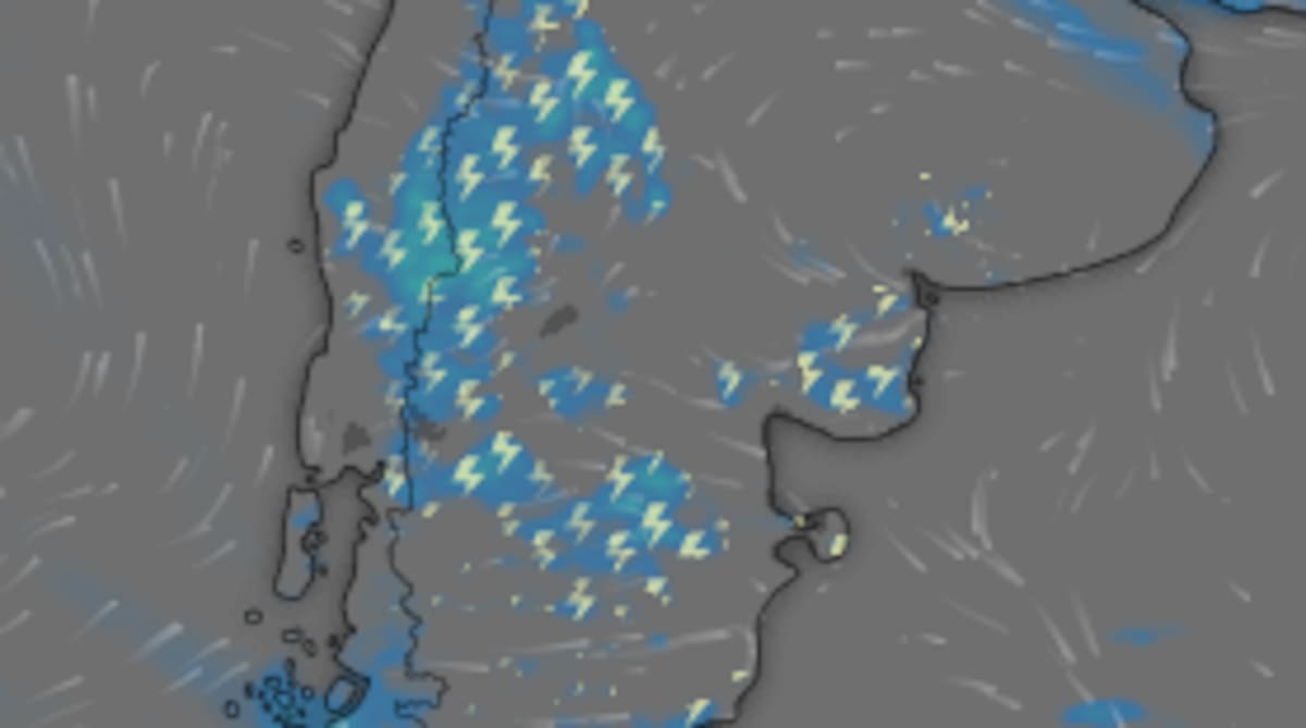 Emiten una alerta amarilla por tormentas y viento para este martes En 11 provincias.