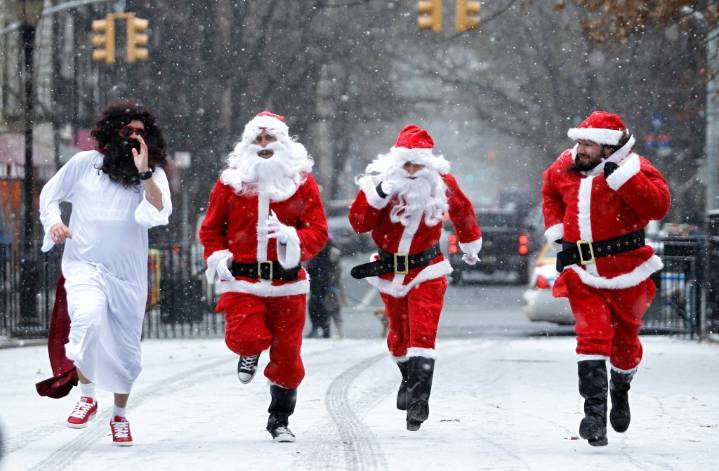 New York City's SantaCon through the years