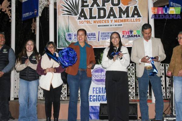 Video.- Todo un éxito el Expo Aldama: Sotol, nueces y membrillo 2025