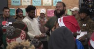 Browns guard Joel Bitonio helps families in need at Shop with a Pro event in Avon