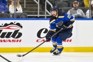 Deadspin | Blues F Jordan Kyrou (leg) makes early exit vs. Senators