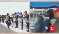 VIDEO: el tenso momento en que migrantes burlaron la seguridad e irrumpieron a territorio peruano desde Chile