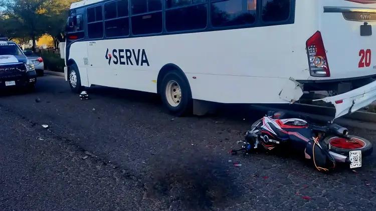 Motociclista muere tras chocar contra camión en el Parque Industrial Nuevo Nogales