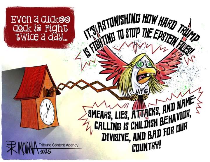 Cartoon: Even a cuckoo clock ...
