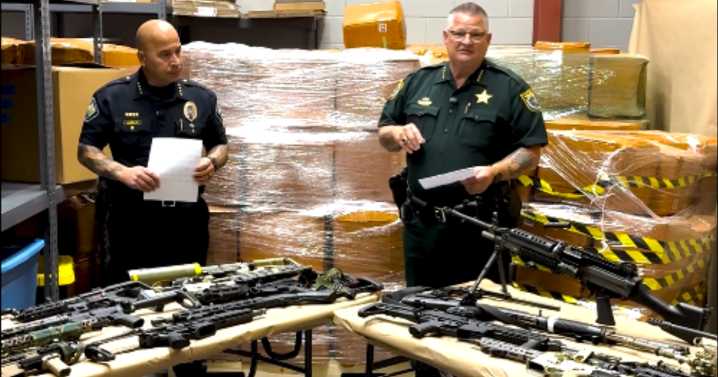 Florida drug bust seizes 92,000 pounds of 7-OH, arsenal of guns and explosives, sheriff says: "'Breaking Bad' on steroids"