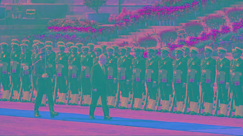 Russian President Putin receives guard of honour at Rashtrapati Bhavan