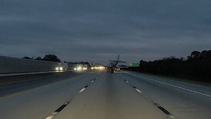 Plane makes emergency landing on top of car on Florida highway
