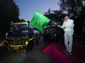 MP CM Yadav flags off 10 new Canter buses at Panna National Park