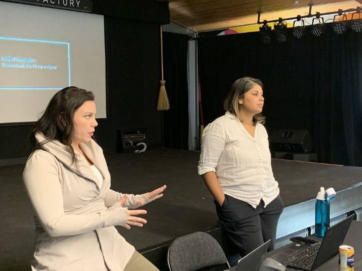 Aspiring actors get swept up in workshop at Broom Factory