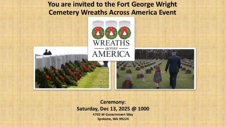 Fairchild AFB invites community to honor fallen heroes at Spokane wreath