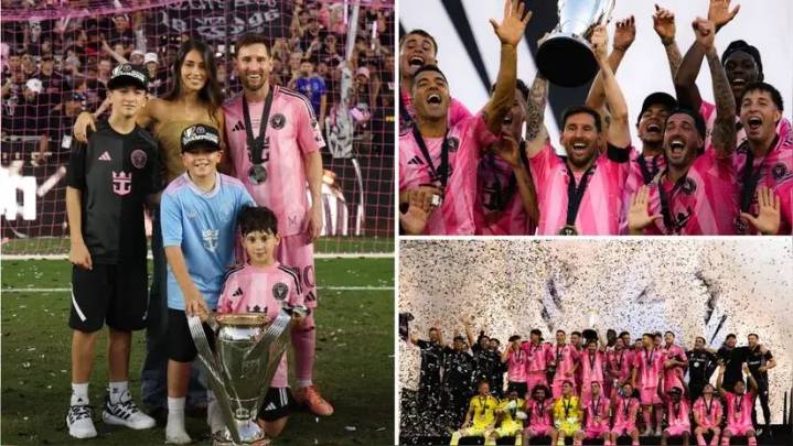 Lionel Messi y la emotiva celebración con su familia tras campeonar con Inter Miami en la MLS