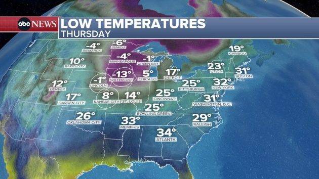 Arctic blast invades the Midwest, Northeast: Latest forecast