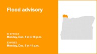 Flood advisory issued for Clatsop and Columbia counties until Monday night due to persistent rainfall