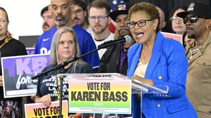 LA Mayor Karen Bass launches re