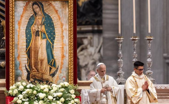 Papa León XIV realiza misa en honor a la Virgen de Guadalupe desde el Vaticano, pide protección para los jóvenes