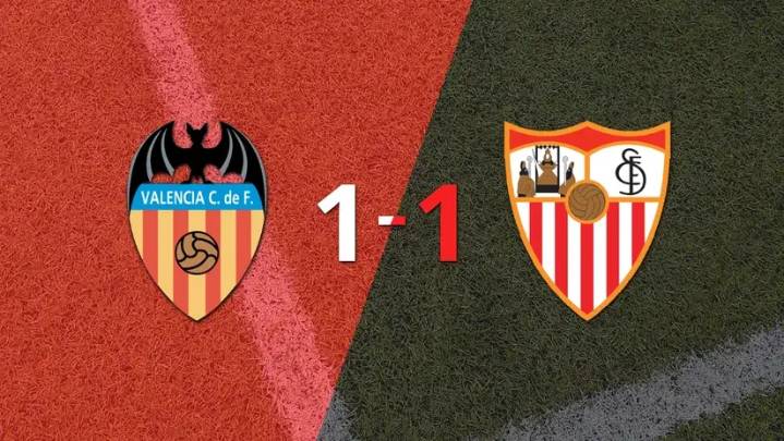 LaLiga EA Sports: Sobre el final, Hugo Duro marcó el gol del empate entre Valencia y Sevilla