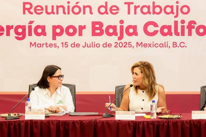 Destaca gobernadora inversión “histórica” en energía eléctrica para Baja California