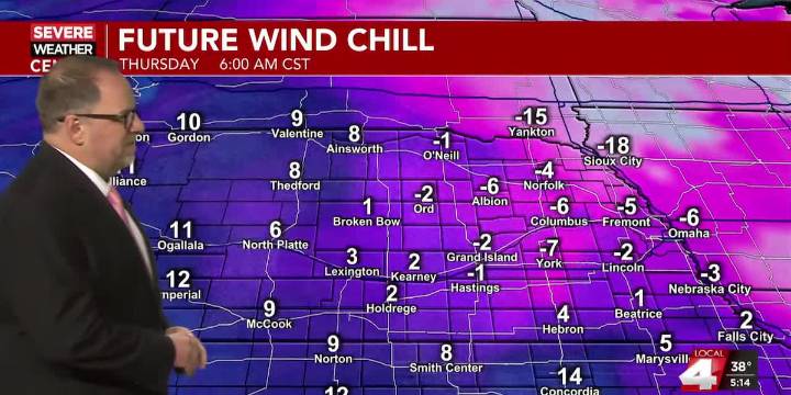 Get ready to tumble! Temperatures that is, as the thermometer falls during the day Wednesday