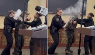 WATCH: Deputy Accidentally Pepper-Sprays Herself, Partner During Heated NY Public Hearing