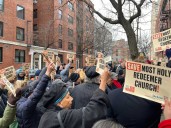Parishioners, residents in East Village rally to save church from closure