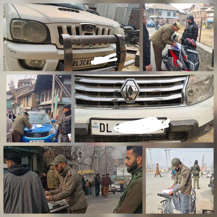 Awantipora Police Crack Down on Vehicles Not Transferred After Sale