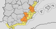 Almería capital y el Poniente se suman a las zonas en alerta por lluvia este domingo