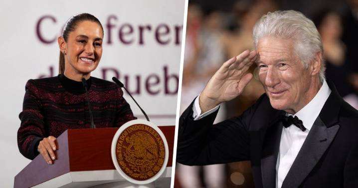 Richard Gere reconoce a la presidenta Sheinbaum: Es ‘increíble’ por cómo aborda a Trump, asegura