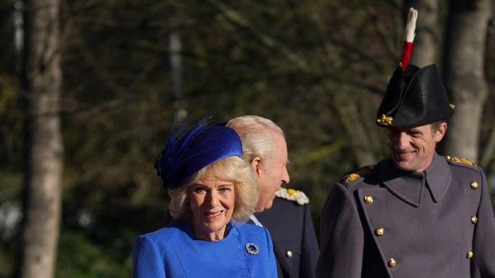 Queen Camilla dazzles in Queen Victoria's sapphire and diamond brooch for the German state visit