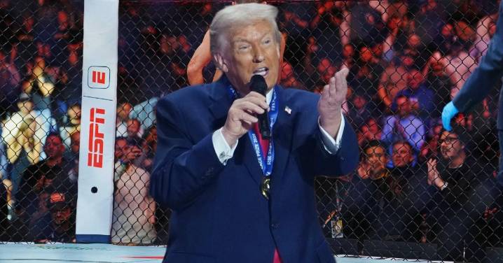 Trump Erecting UFC Arena on White House Lawn for '80th Birthday Party'