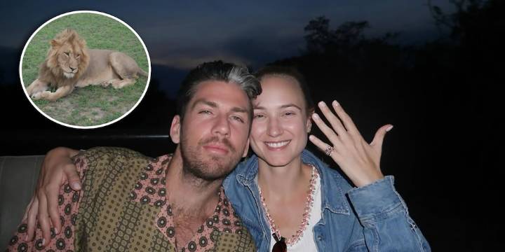 La figura del tenis que le propuso matrimonio a su pareja en medio de un safari con leones en África: “Brindemos por una vida hermosa”