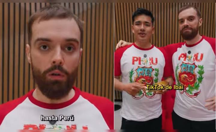 Streamer peruano recibe la Sartén de Oro de Ibai Llanos por la victoria del pan con chicharrón en el 'Mundial de los desayunos'