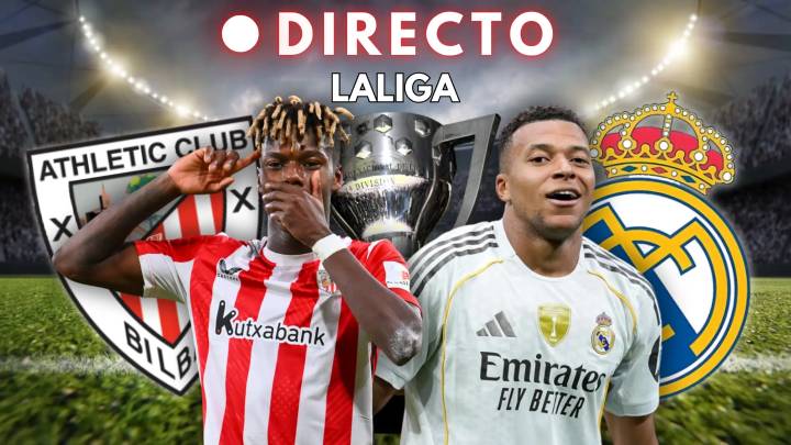 Athletic Club - Real Madrid de LaLiga, en directo: goles y última hora del partido adelantado de la jornada 19
