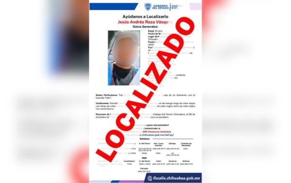 Encuentran a Jesús Andrés, se internó en un centro de rehabilitación