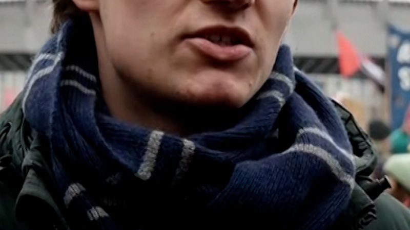 Young Germans protest new conscription laws