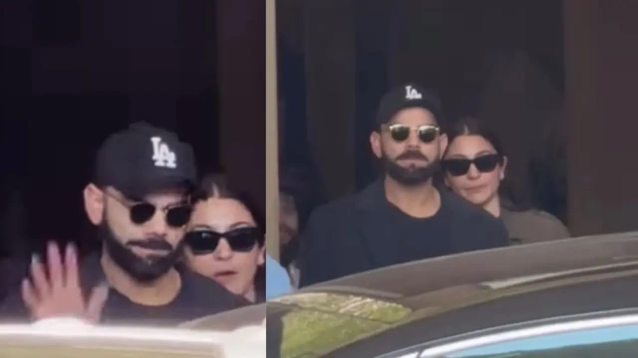 All eyes on Virat Kohli & Anushka as they arrive in Mumbai with style & smiles