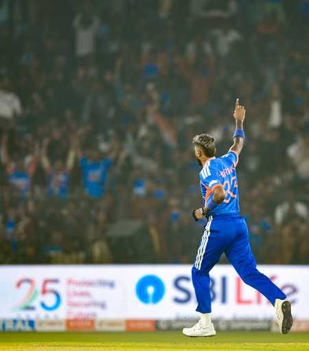 Hardik Pandya becomes third Indian to take 100 T20I wickets