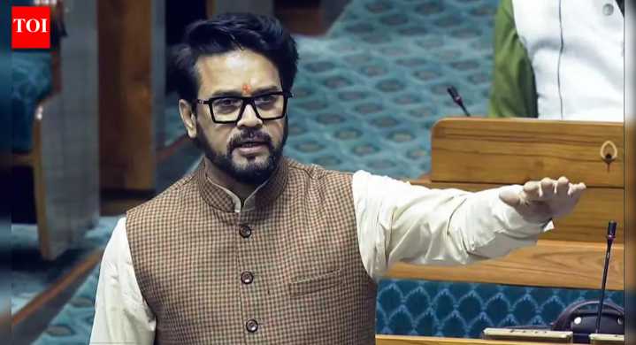 Anurag Thakur seeks action against TMC MP for vaping in Parliament