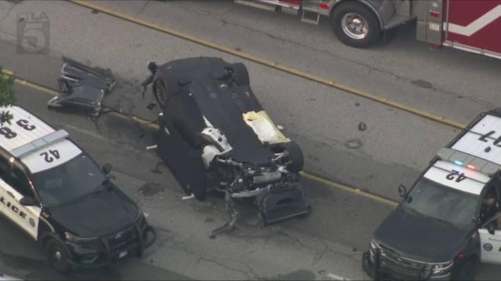 Driver of Tesla that went airborne in deadly Southern California crash identified