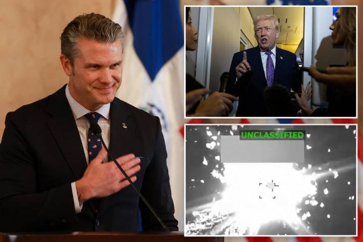 Trump backs Hegseth after report claims war secretary ordered no survivors in drug boat strike