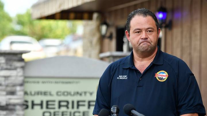 London meeting erupts before mayor cancels; layoffs and EMS limits at issue