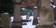 Cleveland homeless camp remains at cemetery as frigid temperatures approach