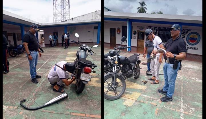 Roncadera de motos va rodada abajo con operativo de Polidelta