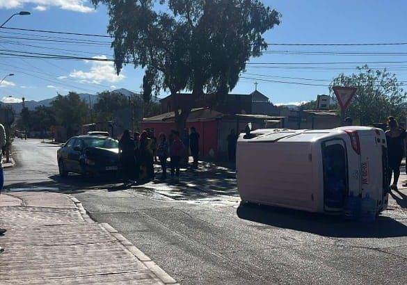 Accidente automovilístico en sector Paipote deja una persona lesionada