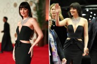 Dakota Johnson wears black Alessandra Rich dress with pelvis cutouts to 2025 Red Sea International Film Festival