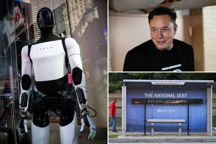 Elon Musk claims America's 'insanely high' $38T debt crisis can only be solved by AI, robotics