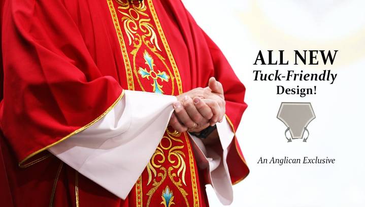 Anglican Church Unveils Tuck Friendly Vestments