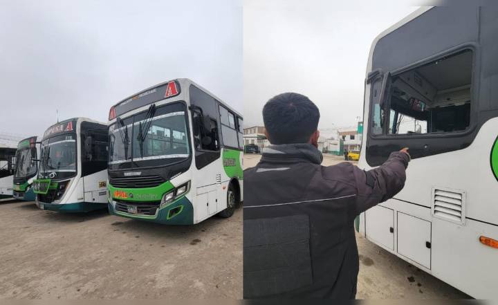 Choferes de la empresa VIPUSA usan chalecos antibalas y blindan sus buses con placas ante aumento de extorsiones