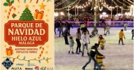 Así es el nuevo parque de Navidad de Málaga: pista de hielo XXL, casa de Papá Noel y Árbol Mágico