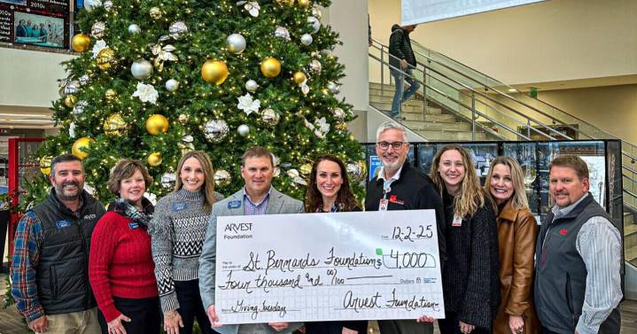 Arvest Foundation awards $4,000 grant to support St. Bernards Development Foundation