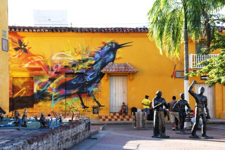 Cartagena inaugura muestra de arte urbano en el Centro Histórico.